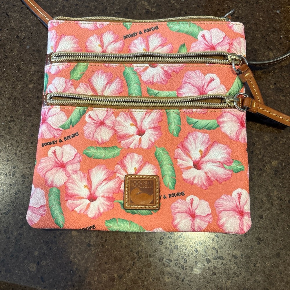 Dooney & Bourke Pink Floral Crossbody Bag
